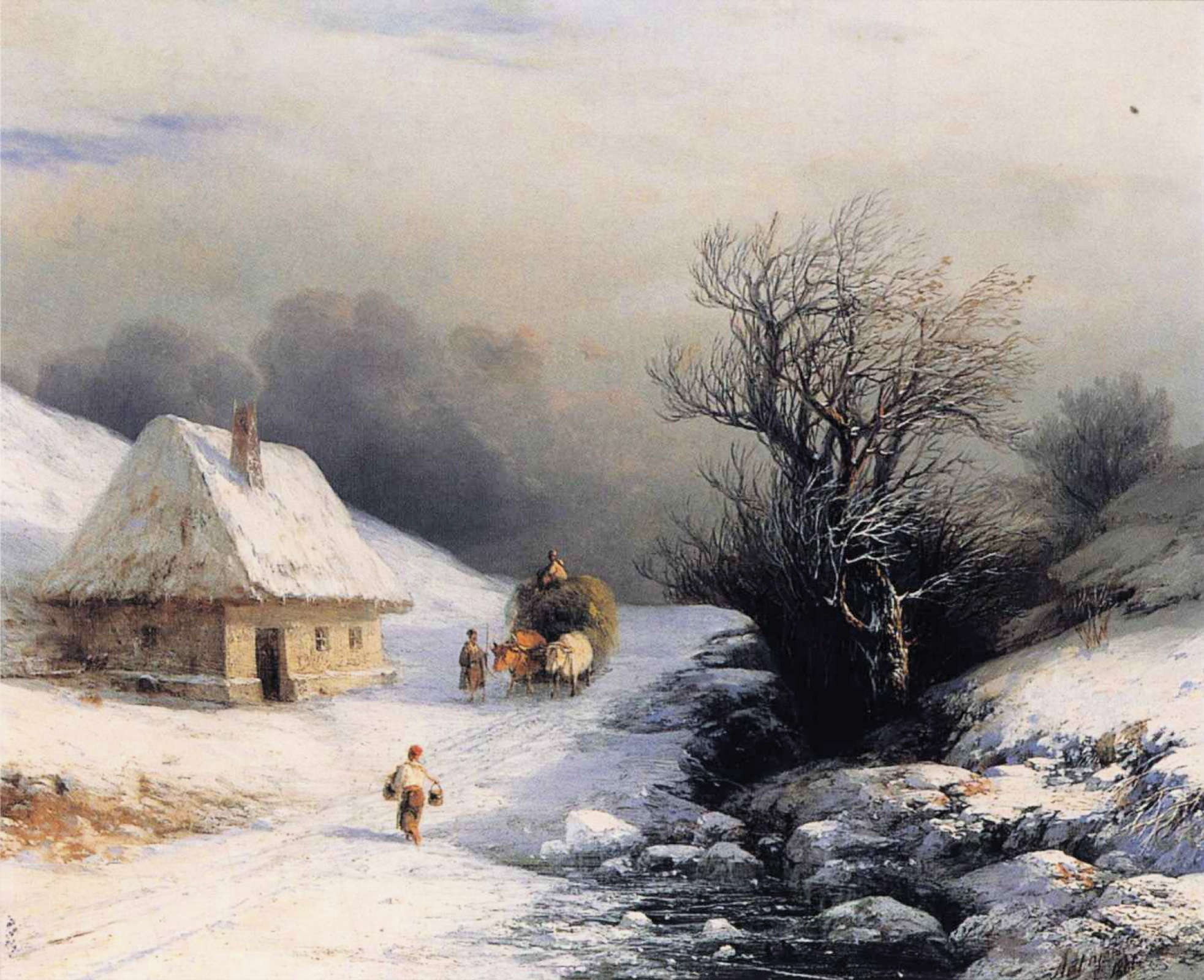 Иван Айвазовский зимний пейзаж 1876